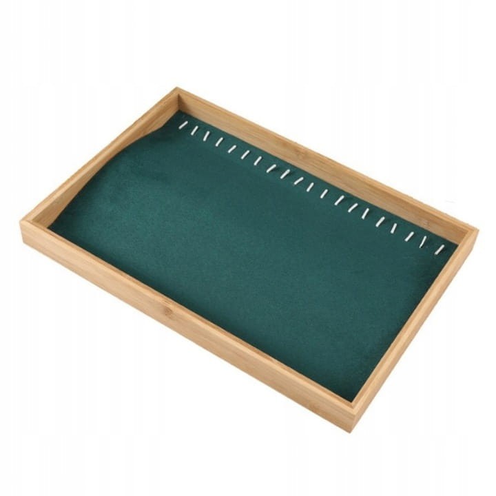 EKSPOZYTOR TACKA BRANSOLETKI GLAMOUR DREWNO ZIELEŃ