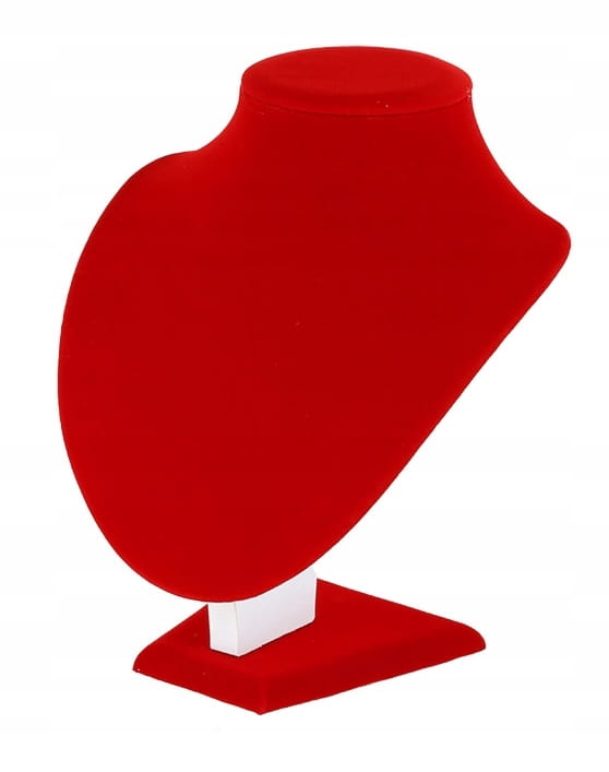 POPIERSIE NA ŁAŃCUSZKI NASZYJNIKI CZERWONE 21cm
