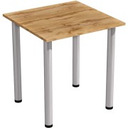stół stolik 70x70 dąb wotan nogi chrom
