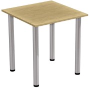 stół stolik 70x70 dąb kamienny nogi chrom