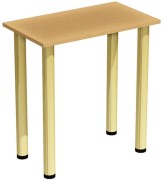 Mały stół stolik 70x40 buk nogi złote