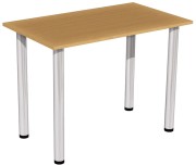 stół stolik 100x60 buk nogi chrom