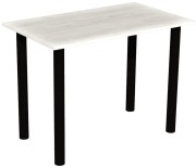 stół stolik 100x60 dąb craft biały nogi czarne