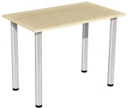 stół stolik 100x60 klon nogi chrom