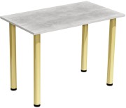 stół stolik 100x60 beton nogi złote