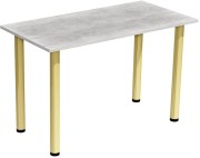 Stół stolik 120x60 beton złote nogi
