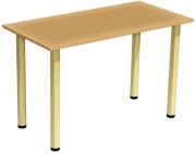 Stół stolik 120x60 buk złote nogi