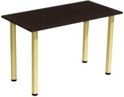 Stół stolik 120x60 wenge złote nogi