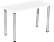 Stół stolik 120x60 biały nogi chrom