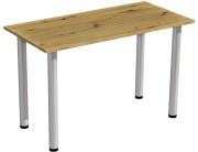 Stół stolik 120x60 dąb artisan nogi chrom