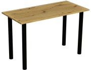 Stół stolik 120x60 dąb artisan nogi czarne