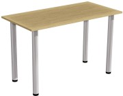 Stół stolik 120x60 dąb kamienny nogi chrom