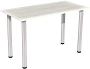Stół stolik 120x60 dąb craft biały nogi chrom