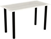 Stół stolik 120x60 dąb craft biały nogi czarne