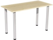 Stół stolik 120x60 klon nogi chrom