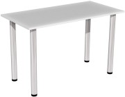 Stół stolik 120x60 szary nogi chrom