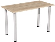 Stół stolik 120x60 dąb sonoma nogi chrom