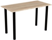 Stół stolik 120x60 dąb sonoma nogi czarne