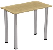Stół stolik 90x50 Dąb kamiennny nogi chrom