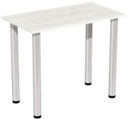 Stół stolik 90x50 Dąb craft biały nogi chrom